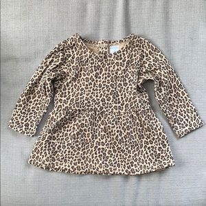 Cheetah Print Baby Girl Top